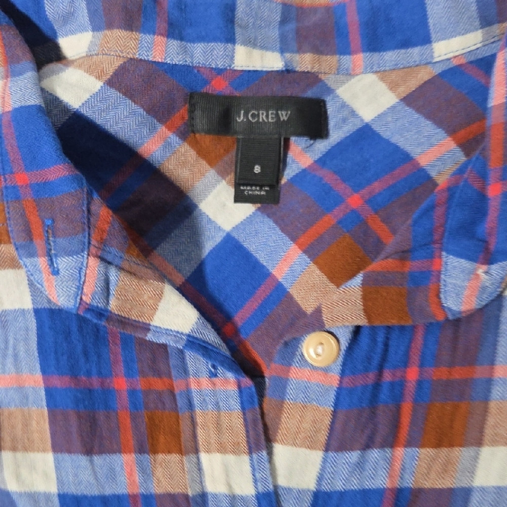 J. Crew Men's Multicolor Plaid Button-Down Shirt